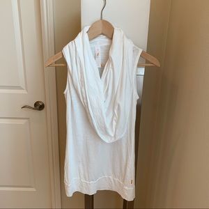 Lucy Cowl Neck Tunic Tank White Size XS